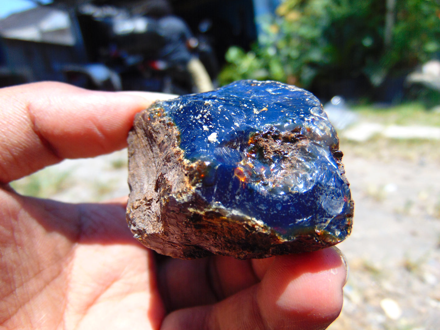 29 gram Rough Raw Indonesian Blue Amber for Healing AGRB70