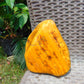 794 gram Polished 150x130x55mm Indonesia Yellow Fragrance Amber for Healing 25K17