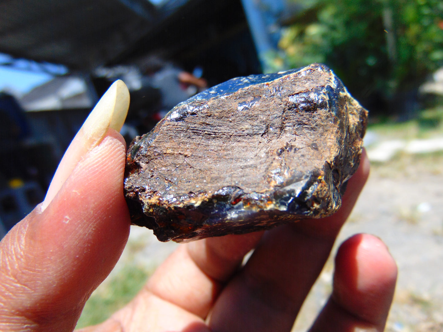 29 gram Rough Raw Indonesian Blue Amber for Healing AGRB70