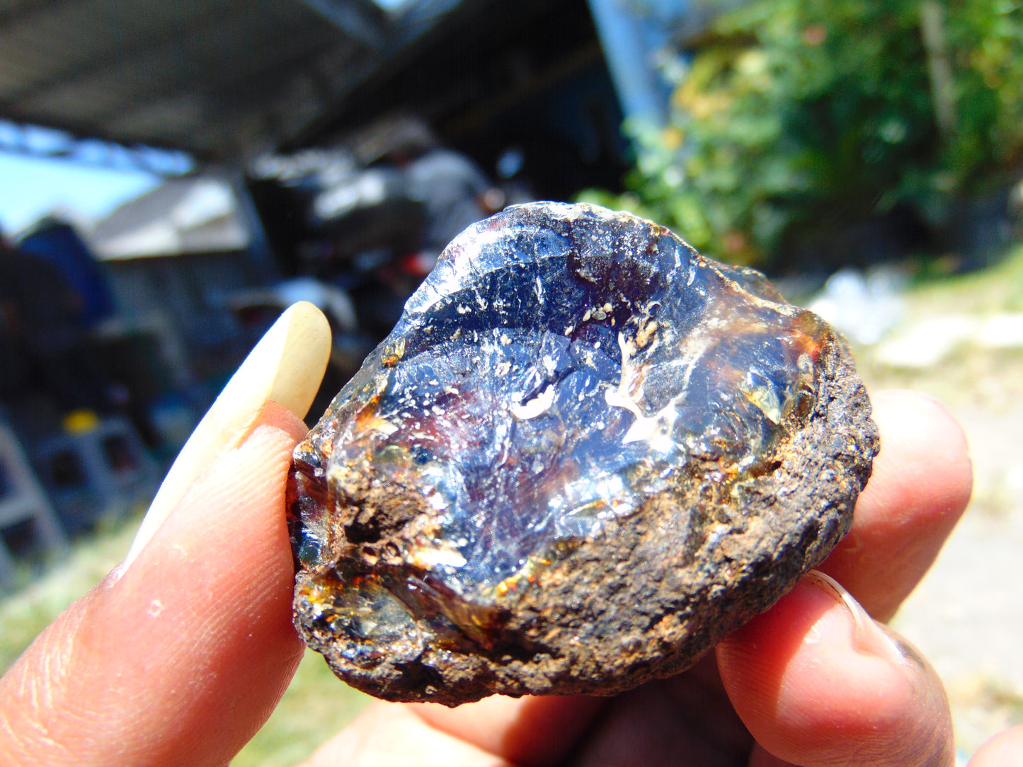 29 gram Rough Raw Indonesian Blue Amber for Healing AGRB70