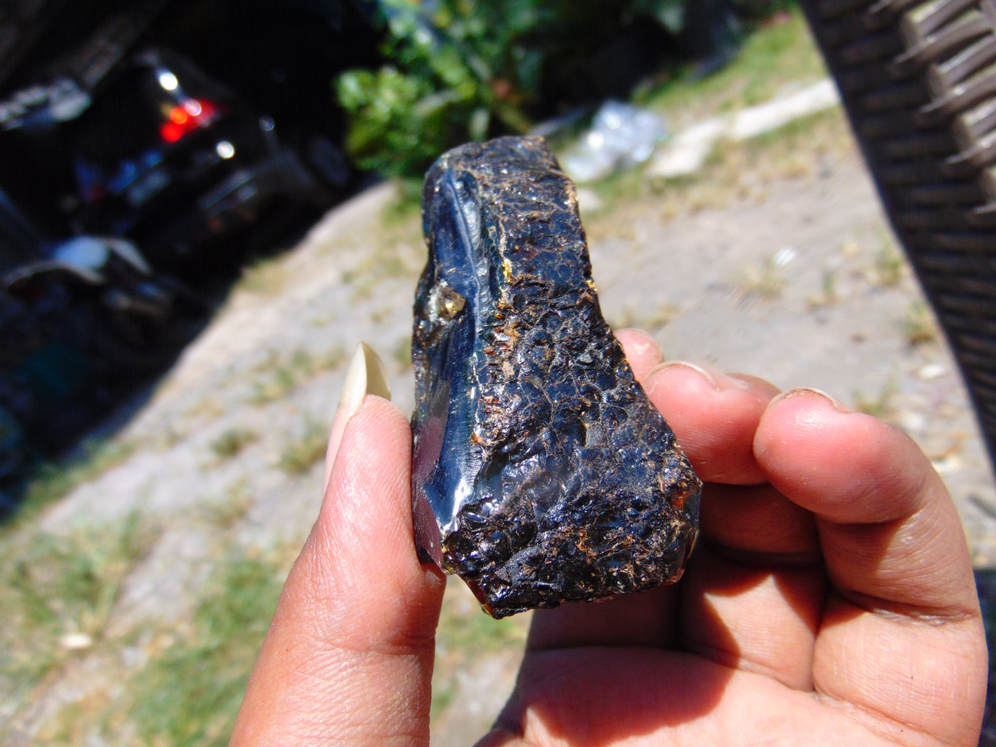 25 gram Rough Raw Indonesian Inclusion Blue Amber for Healing AGRB89