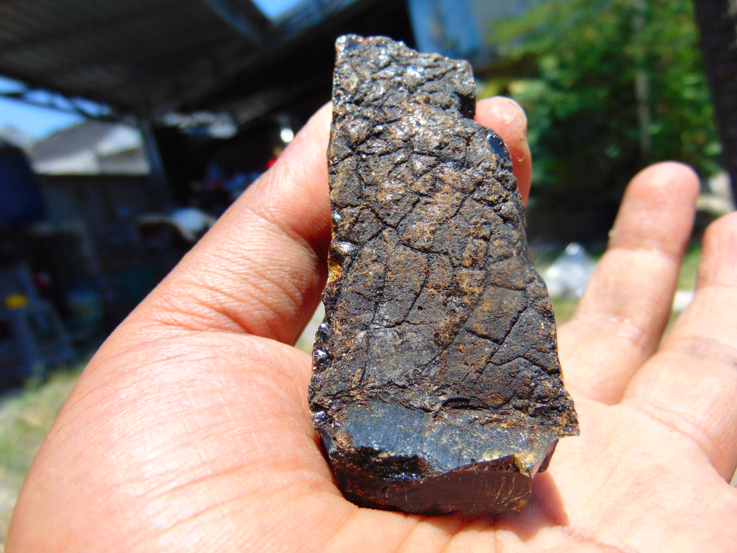 25 gram Rough Raw Indonesian Inclusion Blue Amber for Healing AGRB89