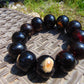 56 gram 12 Beads Mala Bracelet Indonesian Cherry Red Amber 20 mm for Healing G20B33