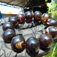 56 gram 12 Beads Mala Bracelet Indonesian Cherry Red Amber 20 mm for Healing G20B33