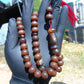 31 gr Tasbih Mesbah Rosary 33+2 Beads 10 mm Indonesian Red Amber for Healing 26TBA48