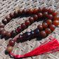 42 gr Tasbih Mesbah Rosary 33+2 Beads 12 mm Indonesian Red Amber for Healing 26TBA30