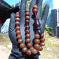 42 gr Tasbih Mesbah Rosary 33+2 Beads 12 mm Indonesian Red Amber for Healing 26TBA30