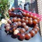 42 gr Tasbih Mesbah Rosary 33+2 Beads 12 mm Indonesian Red Amber for Healing 26TBA30