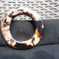 160 gr Big Bangle in hole 75 mm 23x21 mm Indonesian Sumatran White Amber for Healing EU21