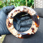 160 gr Big Bangle in hole 75 mm 23x21 mm Indonesian Sumatran White Amber for Healing EU21