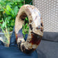 160 gr Big Bangle in hole 75 mm 23x21 mm Indonesian Sumatran White Amber for Healing EU21