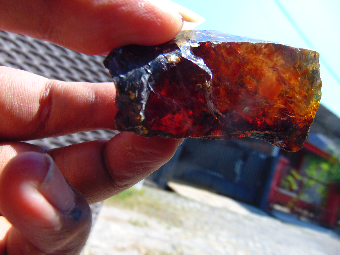 19 gram Rough Raw Indonesian Blue Amber for Healing AGRB65