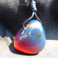 16 gr Pendant 37x34x26 mm Indonesian Blue Amber for Healing PDY79