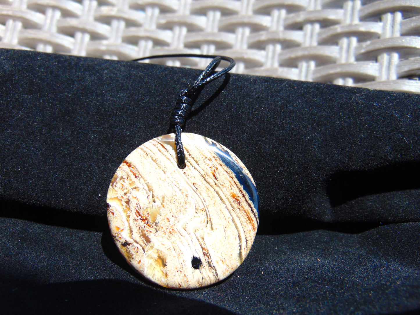 6 gram Chip Pendant Indonesian white Amber for Healing 26A59