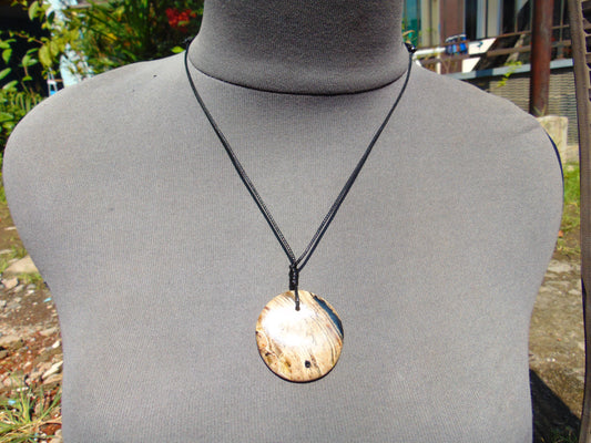 6 gram Chip Pendant Indonesian white Amber for Healing 26A59