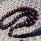 45 gr Tasbih Mesbah Rosary 33+2 Beads 13 mm Indonesian Red Amber for Healing 26TBA32