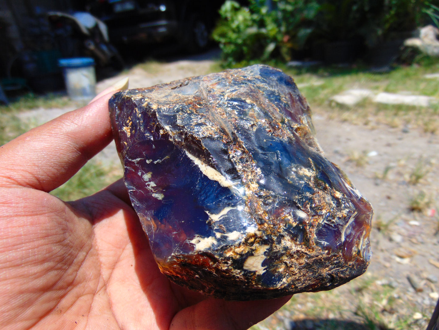 156 gram Rough Raw Indonesian Blue Amber for Healing AGRB123
