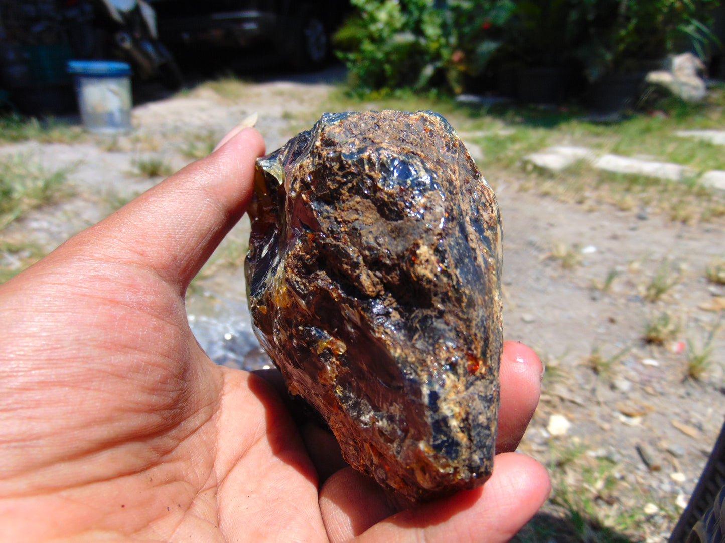 156 gram Rough Raw Indonesian Blue Amber for Healing AGRB123