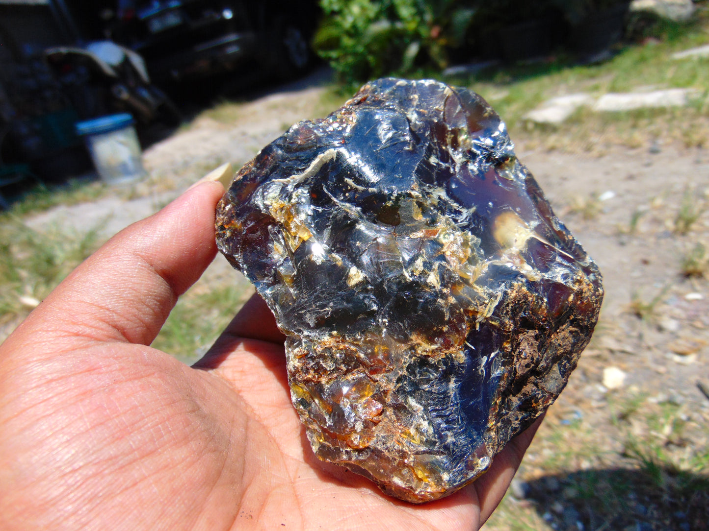 156 gram Rough Raw Indonesian Blue Amber for Healing AGRB123