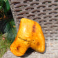 206 gram Polished 101x87x35mm Indonesia Yellow Fragrance Amber for Healing 25K24