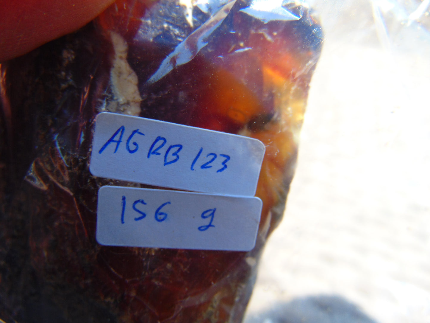 156 gram Rough Raw Indonesian Blue Amber for Healing AGRB123