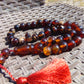 75 gr Tasbih Mesbah Rosary 33+2 Beads 15 mm Indonesian Blue Red Amber for Healing 26TBA31