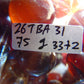 75 gr Tasbih Mesbah Rosary 33+2 Beads 15 mm Indonesian Blue Red Amber for Healing 26TBA31