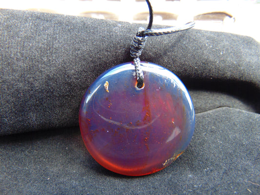11 gram Chip Pendant Indonesian Blue Amber for Healing 26A75