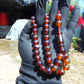 29 gr Tasbih Mesbah Rosary 33+2 Beads Indonesian Red Amber for Healing 26TBA41