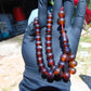 29 gr Tasbih Mesbah Rosary 33+2 Beads Indonesian Red Amber for Healing 26TBA41