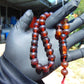 29 gr Tasbih Mesbah Rosary 33+2 Beads Indonesian Red Amber for Healing 26TBA41
