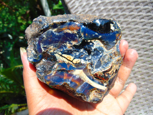 211 gram Rough Raw Indonesian Blue Amber for Healing AGRB2