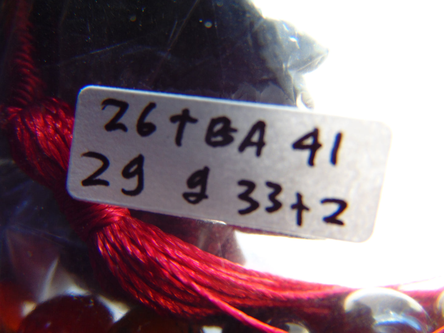 29 gr Tasbih Mesbah Rosary 33+2 Beads Indonesian Red Amber for Healing 26TBA41