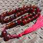 30 gr Tasbih Mesbah Rosary 33+2 Beads 10 mm Indonesian Red Amber for Healing 26TBA40