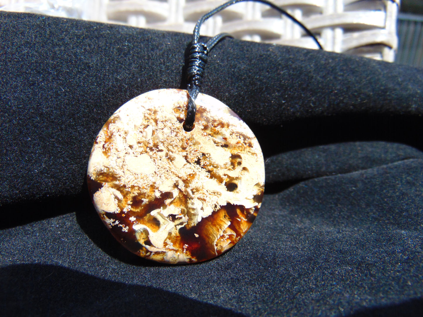 9 gram Chip Pendant Indonesian white Amber for Healing 26A67