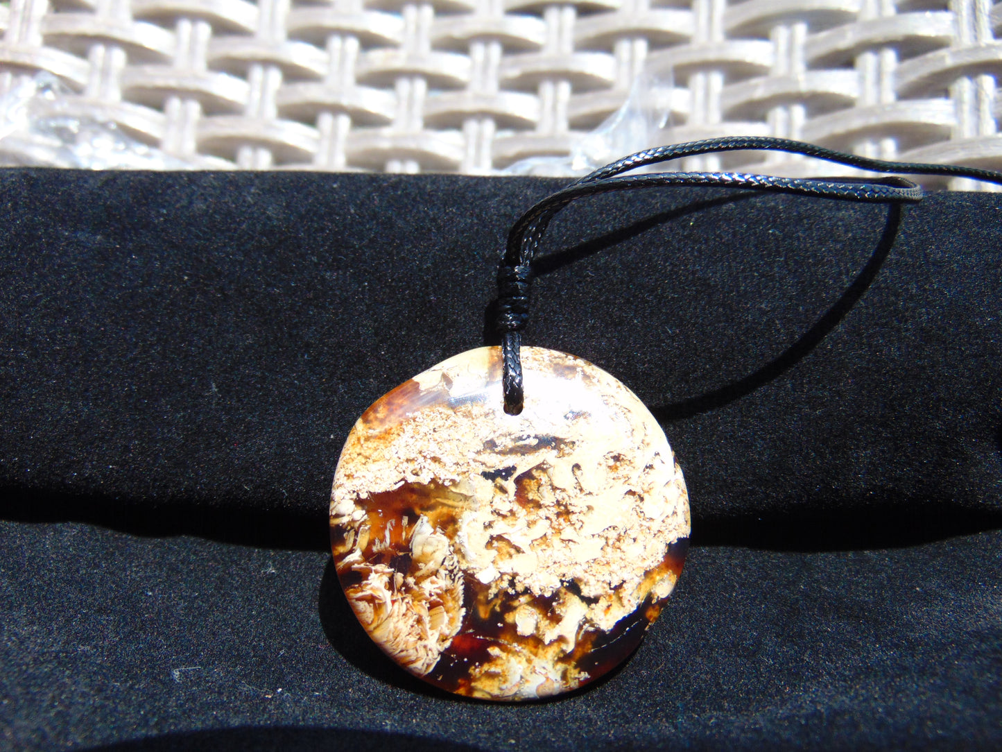 9 gram Chip Pendant Indonesian white Amber for Healing 26A67
