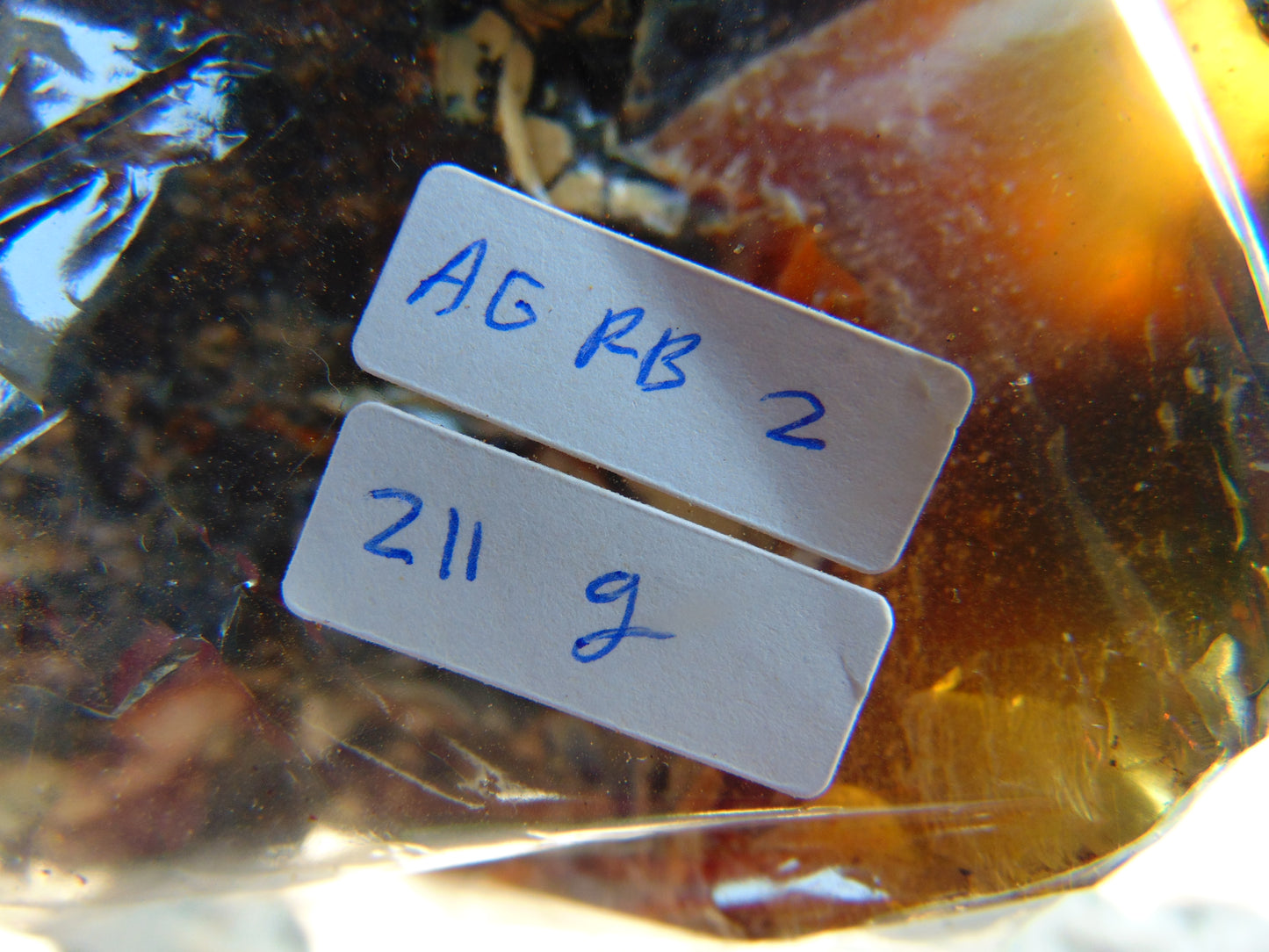 211 gram Rough Raw Indonesian Blue Amber for Healing AGRB2