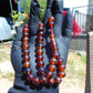 30 gr Tasbih Mesbah Rosary 33+2 Beads 10 mm Indonesian Red Amber for Healing 26TBA40