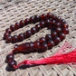 45 gr Tasbih Mesbah Rosary 33+2 Beads 12 mm Indonesian Red Amber for Healing 26TBA29