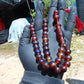 30 gr Tasbih Mesbah Rosary 33+2 Beads 10 mm Indonesian Red Amber for Healing 26TBA43