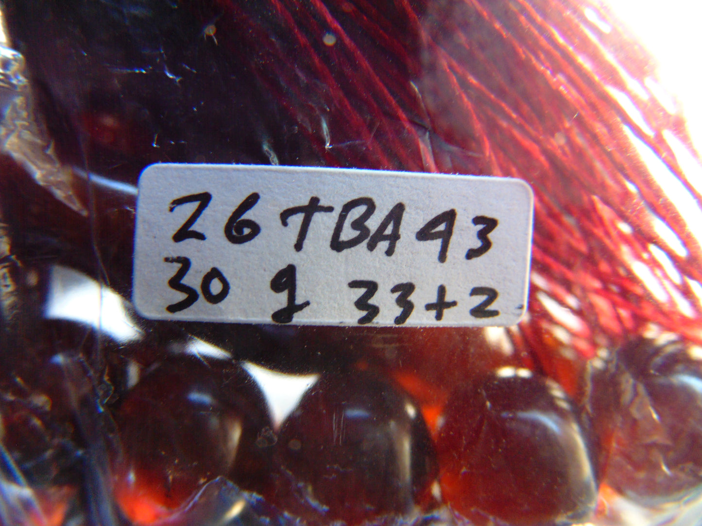 30 gr Tasbih Mesbah Rosary 33+2 Beads 10 mm Indonesian Red Amber for Healing 26TBA43