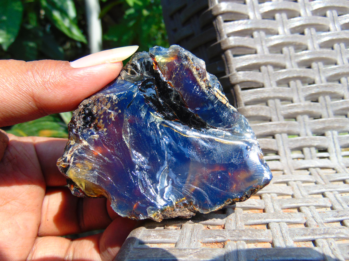 53 gram Rough Raw Indonesian Blue Amber for Healing AGRB21
