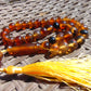 31 gr Tasbih Mesbah Rosary 33+2 Beads 10 mm Indonesian Crystal Amber for Healing 26TBA37