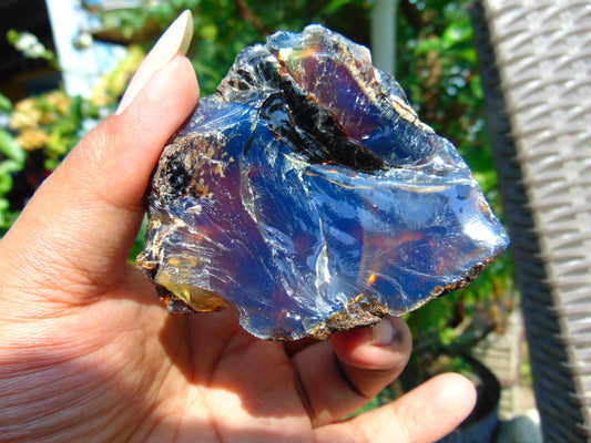 53 gram Rough Raw Indonesian Blue Amber for Healing AGRB21