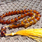 43 gr Tasbih Mesbah Rosary 33+2 Beads 12 mm Indonesian Crystal Amber for Healing 26TBA23