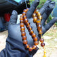 43 gr Tasbih Mesbah Rosary 33+2 Beads 12 mm Indonesian Crystal Amber for Healing 26TBA23