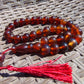42 gr Tasbih Mesbah Rosary 33+2 Beads 12 mm Indonesian Red Amber for Healing 26TBA22