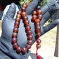 42 gr Tasbih Mesbah Rosary 33+2 Beads 12 mm Indonesian Red Amber for Healing 26TBA22