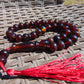 30 gr Tasbih Mesbah Rosary 33+2 Beads 10 mm Indonesian Red Amber for Healing 26TBA46