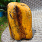 217 gram Polished 105x70x45mm Indonesia Yellow Fragrance Amber for Healing 25K32